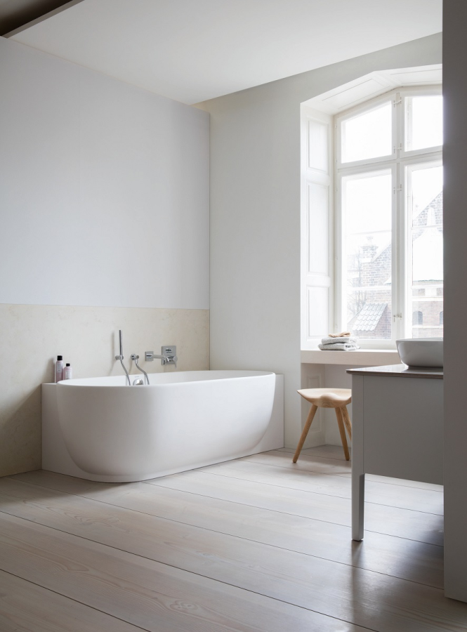 Смеситель для ванны Duravit C.1 внешняя часть, квадратная розетка, скрытый монтаж, цвет хром - изображение 3