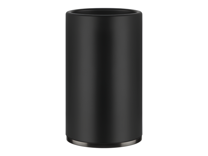 На изображении товар Стакан Gessi Inciso ⌀75хh127 мм, настольный, цвет Black Metal Brushed от официального представителя в Москве