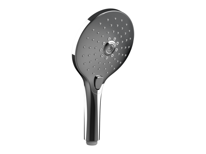 На изображении товар Ручной душ Gessi Technical Accessories, Ø130 мм, 3-ёх позиционный, с кнопочным переключателем, цвет Chrome от официального представителя в Москве