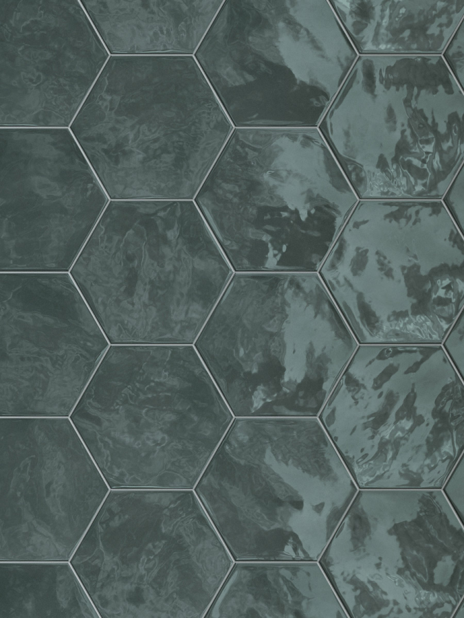 Terratinta Ceramics Керамогранит Hexa Wall Glossy Green Echo 17.3x15 / 10.0