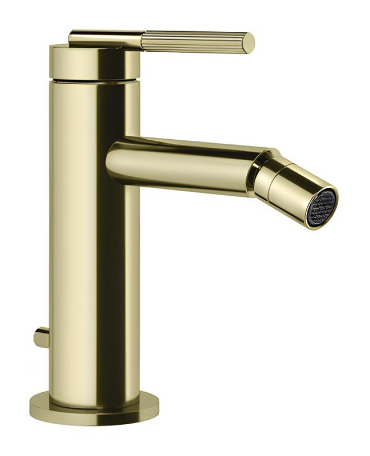 Смеситель для биде Gessi Ingranaggio, донный клапан, цвет Brass PVD
