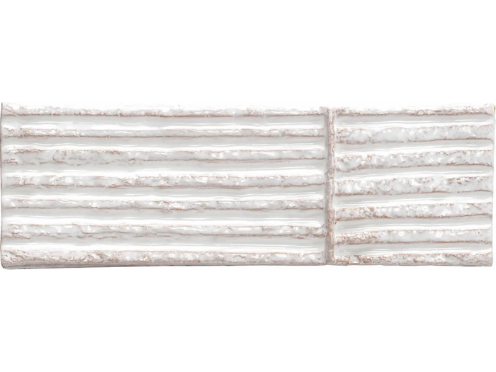 На изображении товар Mutina Керамическая плитка Chamotte Quadra Bianco 7,5x21,3 от официального представителя в Москве