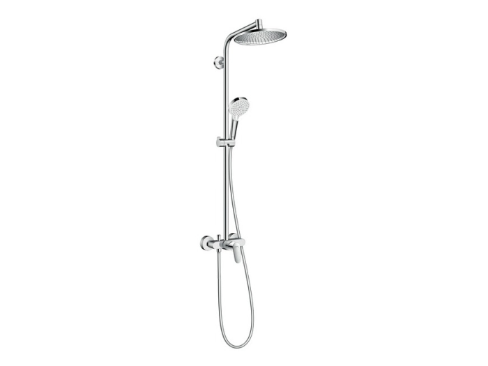 На изображении товар Душевая система Hansgrohe Crometta S, цвет хром от официального представителя в Москве
