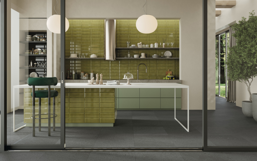 Iris ceramica Керамическая плитка Adamas Viridis glossy 10x30 - изображение 1