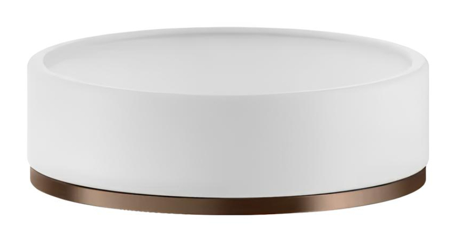 Мыльница Gessi, настольная, цвет White/Copper Brushed PVD