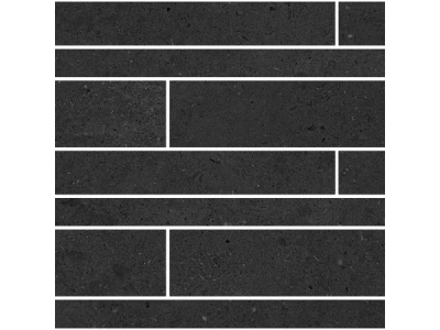 На изображении товар TerratintaCeramics мозаика, керамогранит Lagom Matt Charcoal Brick Wall Mosaic 30x60 / 9.5 от официального представителя в Москве
