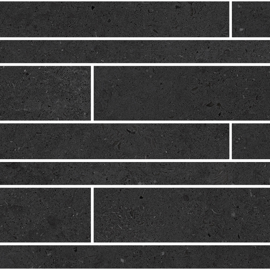 TerratintaCeramics мозаика, керамогранит Lagom Matt Charcoal Brick Wall Mosaic 30x60 / 9.5