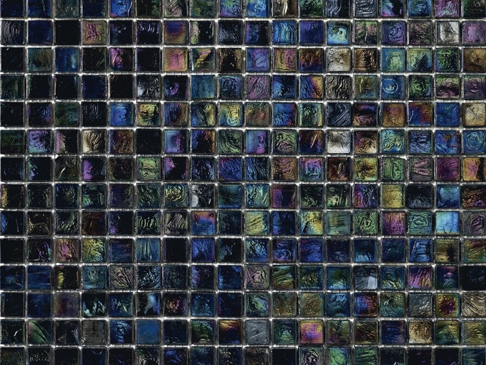 На изображении товар Sicis Стеклянная мозаика Iridium Orchis chips size 15х15 mm sheet size 295x295 mm от официального представителя в Москве