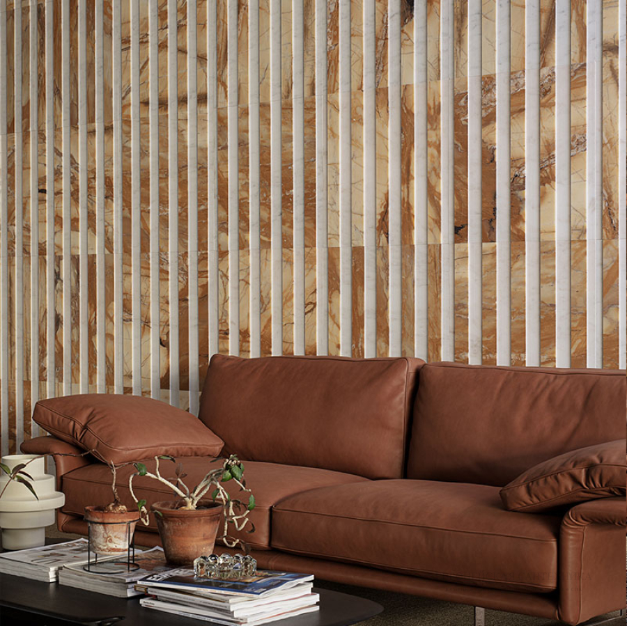 Lithos design Камень с подсветкой Backlit Wall Pietre Chiaroscure Stripes 60x60x5,4 - изображение 3