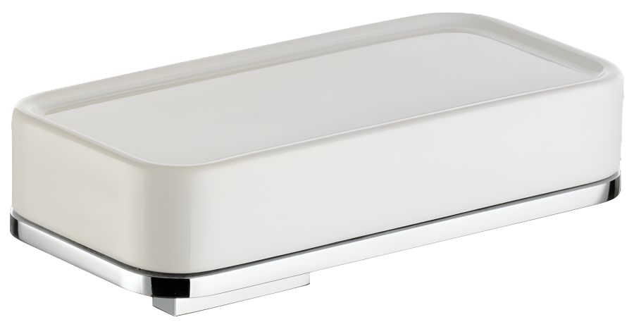 Мыльница Bagno&Associati Altissima подвесная, цвет белый/хром