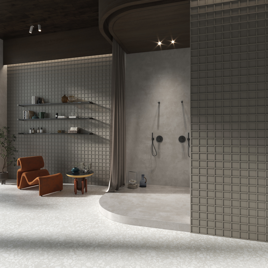 Micro. Керамогранит 3D Forms Cross White 10X10 - изображение 3