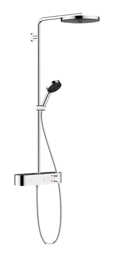 Душевая система Hansgrohe Pulsify, c термостатом для ванны ShowerTablet Select 400, цвет хром