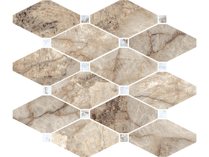 На изображении товар La Fabbrica Ava Керамическая плитка Gemstone 30x28 Octagone Gemstone Desert lap\ret от официального представителя в Москве