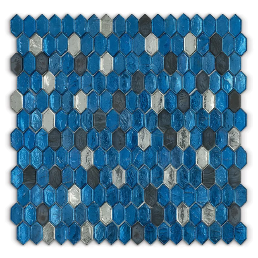 Sicis Стеклянная мозаика Crystal Blends Whale Mix chips size 31x15 mm sheet size 304x300 mm