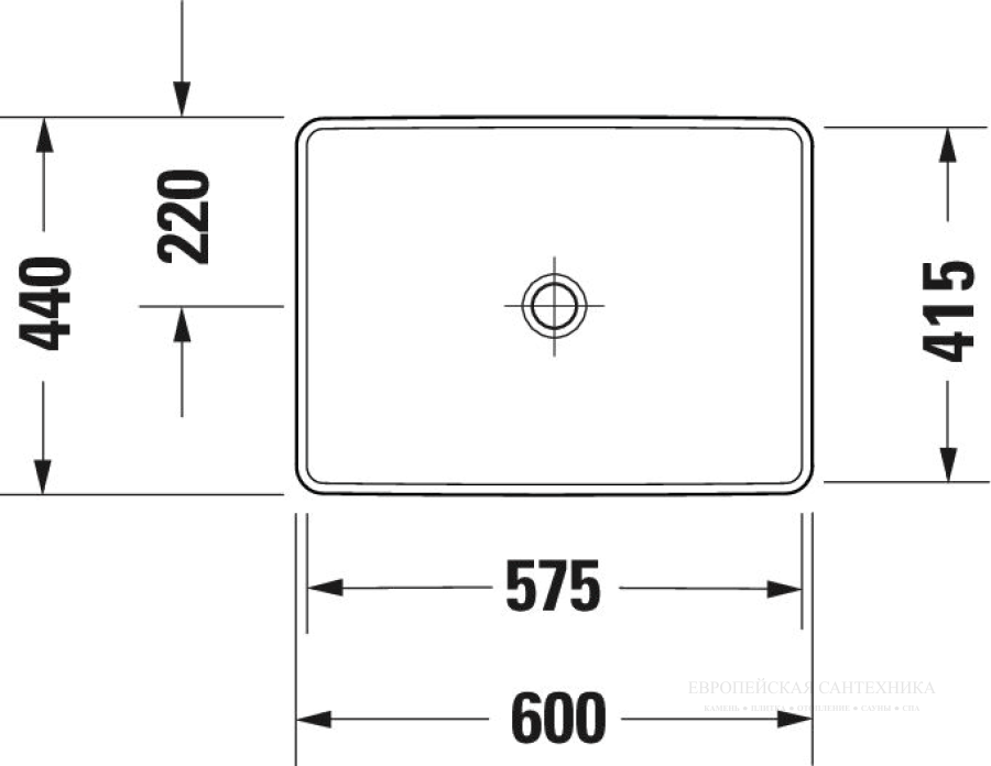 Раковина Duravit D-Neo встраиваемая сверху, 600x435 мм, без перелива, без отверстия под смеситель, цвет белый - изображение 5