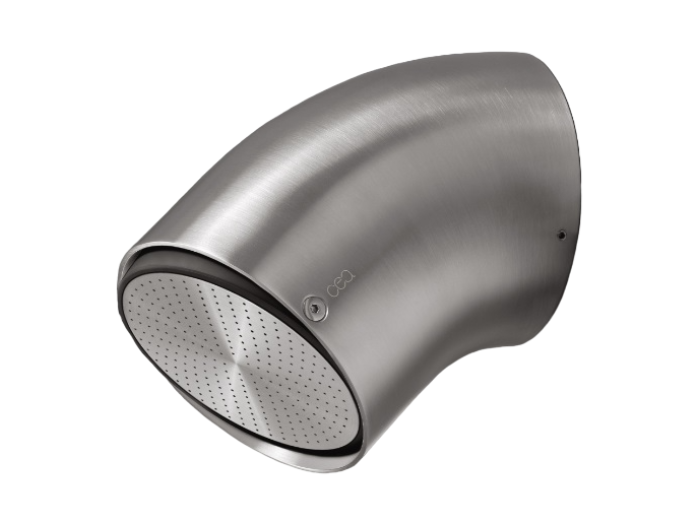 На изображении товар Насадка для душа CeaDesign SHOWER, регулируемая, 1 режим, P. 140 мм, цвет сатинированная сталь от официального представителя в Москве