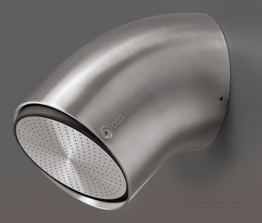 Насадка для душа CeaDesign SHOWER, регулируемая, 1 режим, P. 140 мм, цвет сатинированная сталь