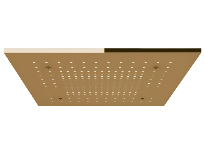 На изображении товар Накладная панель верхнего душа Gessi Afilo, с функцией дождя, 500х500 мм, цвет copper Brushed PVD от официального представителя в Москве