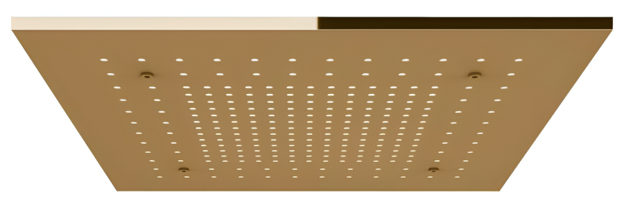 Накладная панель верхнего душа Gessi Afilo, с функцией дождя, 500х500 мм, цвет copper Brushed PVD