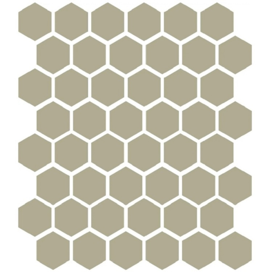 Etruria Керамогранит Xxs Esagono 5X5.7 Su Rete Monocolore Salvia