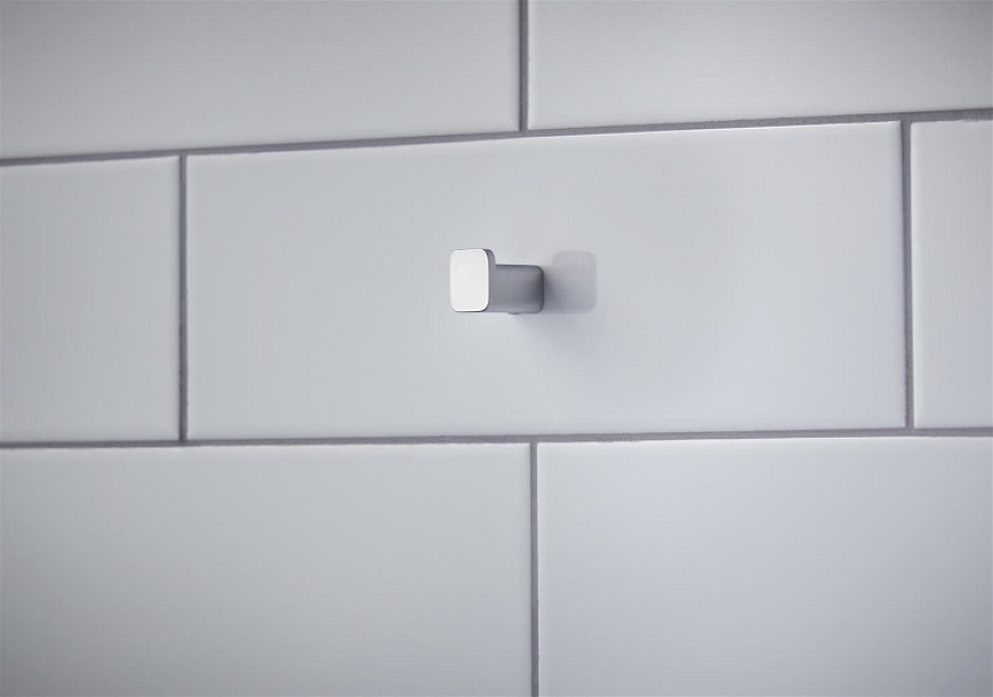 Крючок Hansgrohe AddStoris Q, одинарный, настенный, скрытое крепление, цвет хром - изображение 1