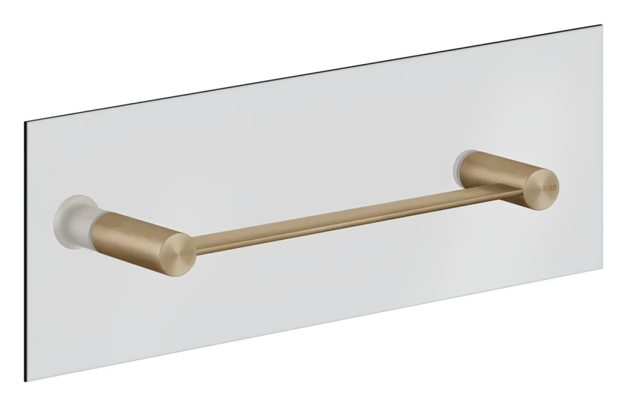 Полотенцедержатель Gessi316, 300 мм, для крепления на стекло, цвет Warm Bronze Brushed PVD