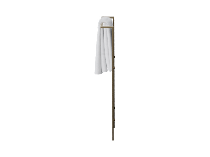 На изображении товар Полотенцедержатель Cielo Narciso  100х500х830 мм, цвет Brushed Bronze от официального представителя в Москве