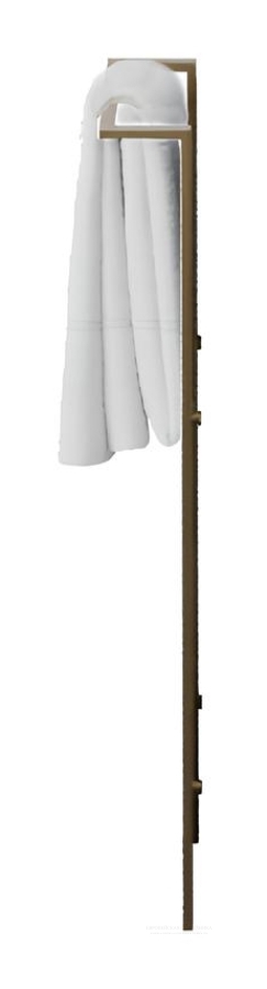 Полотенцедержатель Cielo Narciso  100х500х830 мм, цвет Brushed Bronze - изображение 2