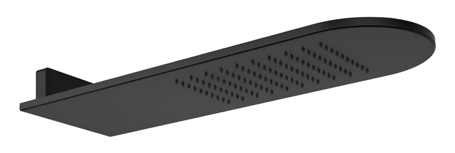 Верхний душ Gessi Cono, для настенного крепления, 620х200 мм, Н-820 мм, цвет Matte Black