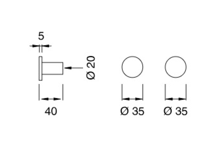 Крючки CeaDesign Complements Stem, набор из 2 шт, цвет сатинированное светлое золото - изображение 2