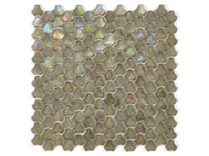 На изображении товар Sicis Стеклянная мозаика Clover Smoke chips size 25 mm sheet-size 286x283 mm от официального представителя в Москве