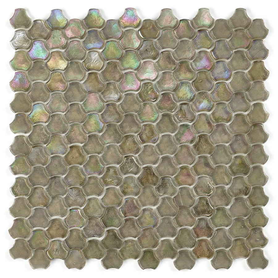 Sicis Стеклянная мозаика Clover Smoke chips size 25 mm sheet-size 286x283 mm