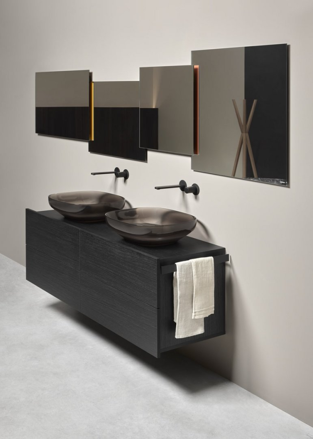 База под раковину Antonio Lupi Nemesis, 144 x 49 x 50 см, цвет Rovere Fume - изображение 4