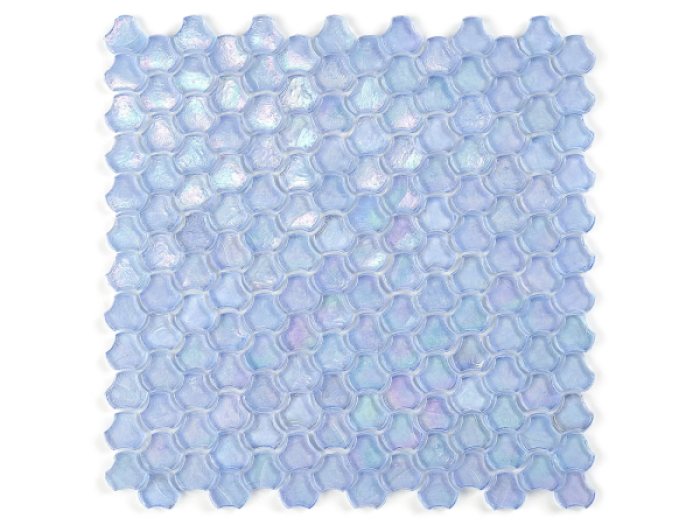 На изображении товар Sicis Стеклянная мозаика Clover Serenity chips size 25 mm sheet-size 286x283 mm от официального представителя в Москве