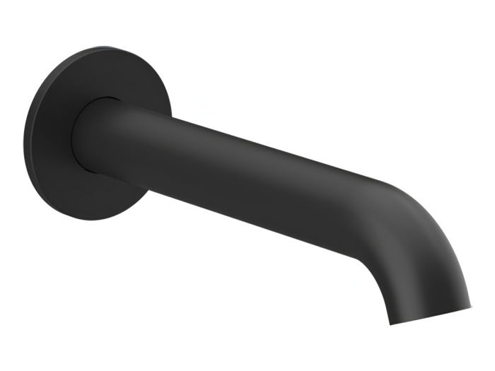 На изображении товар Излив для ванны Gessi Origini, настенный, цвет Matte Black от официального представителя в Москве