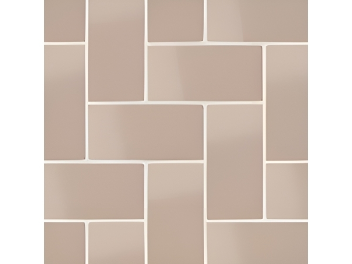 На изображении товар Micro. Керамогранит Microtiles Herringbone Glaze Terracotta 40,2x40,2 от официального представителя в Москве