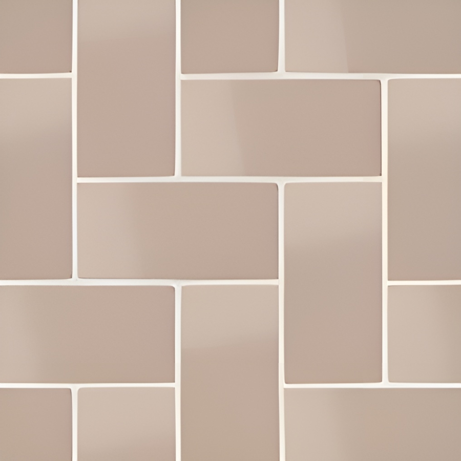 Micro. Керамогранит Microtiles Herringbone Glaze Terracotta 40,2x40,2