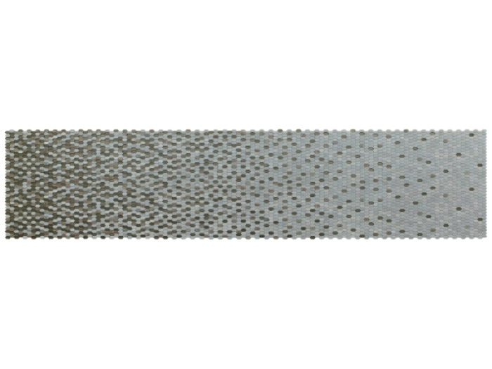 На изображении товар Sicis Стеклянная мозаика Crystal Degradé Usignolo chips size 31х15 mm sheet size 304x300 mm от официального представителя в Москве