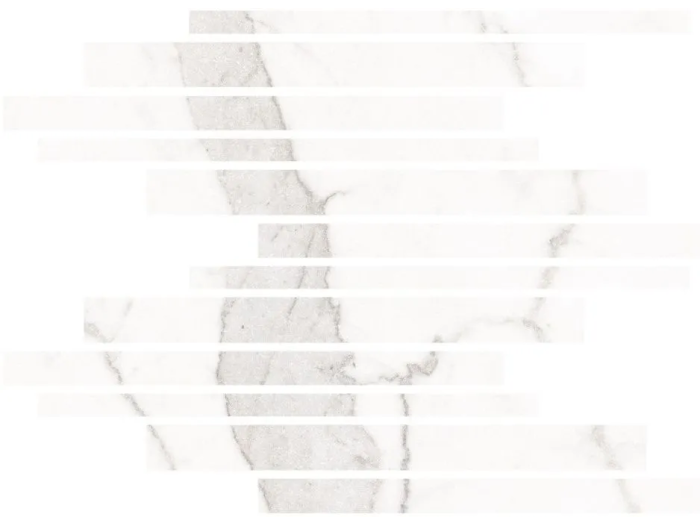 На изображении товар Living Ceramics Керамогранит Blanc Calacatta Muretto Mosaic Soft textured 29,8x29,8 от официального представителя в Москве