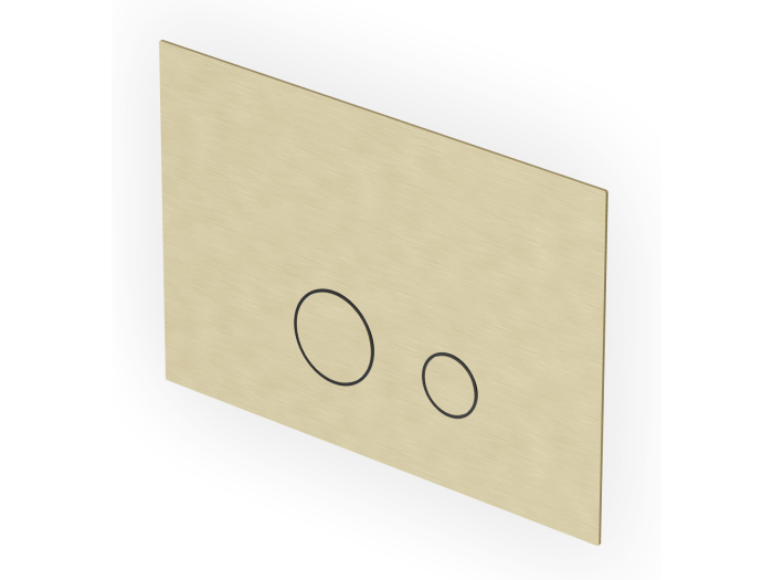 На изображении товар Клавиша смыва Zucchetti Miscellaneous, для монтажной рамы Geberit Sigma 8 и Sigma 22, цвет Brushed British Gold PVD от официального представителя в Москве
