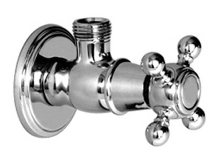 На изображении товар Вентиль Carlo Frattini Sottolavabo, угловой, для смесителя, c выводом под слив 1/2", цвет хром от официального представителя в Москве