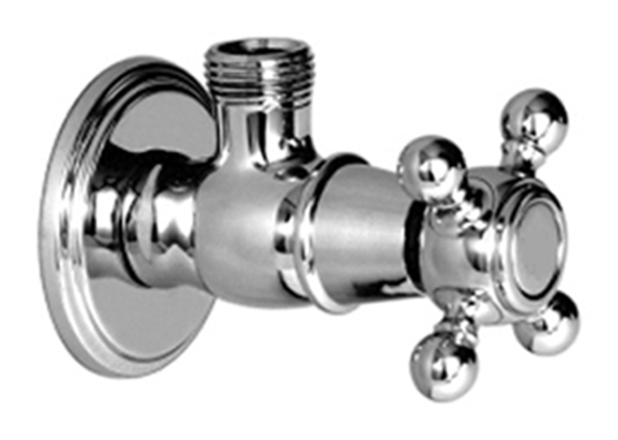 Вентиль Carlo Frattini Sottolavabo, угловой, для смесителя, c выводом под слив 1/2", цвет хром