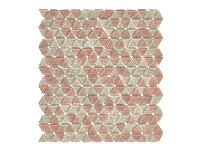 На изображении товар Sicis Смальтовая мозаика Trigono Blends Mosaic Heinz chips size 19x21 mm sheet-size 284x300 mm от официального представителя в Москве