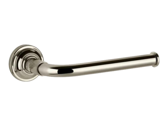 На изображении товар Бумагодержатель Gessi Venti20 Accessori, настенный, без крышки, ширина 166 мм, цвет Nickel PVD от официального представителя в Москве