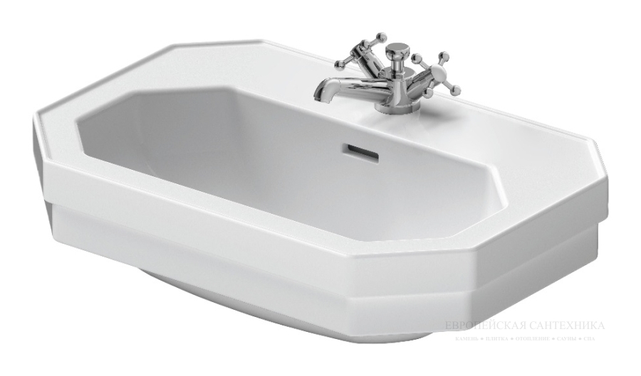 Раковина Duravit Series 1930 подвесная, 600х410 мм, с 1 отверстием под смеситель, цвет белый глянцевый с покрытием  WonderGliss