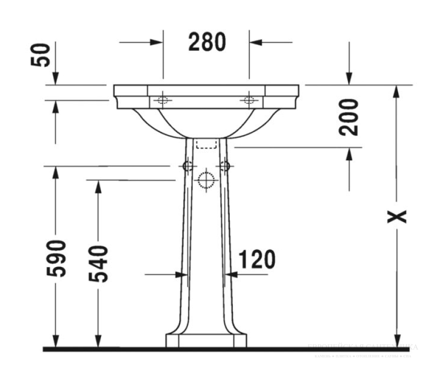 Раковина Duravit Series 1930 подвесная, 600х410 мм, с 1 отверстием под смеситель, цвет белый глянцевый с покрытием  WonderGliss - изображение 4