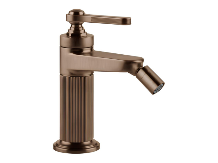 На изображении товар Смеситель для биде Gessi Venti20, с донным клапаном, цвет Copper Brushed PVD от официального представителя в Москве