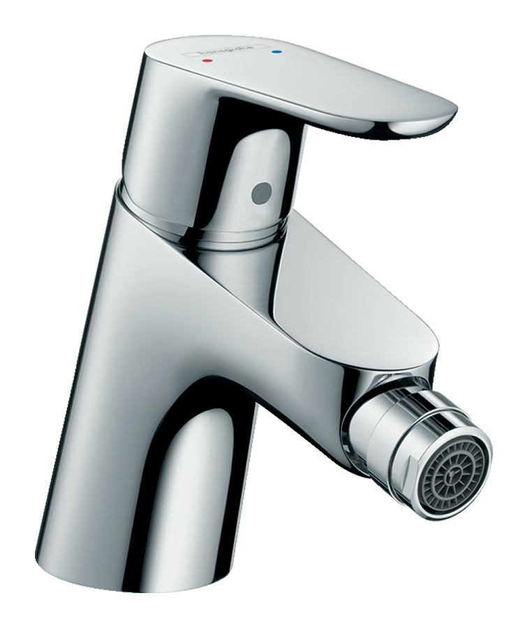 Смеситель для биде Hansgrohe Focus Е, однорычажный, сливной клапан, цвет хром