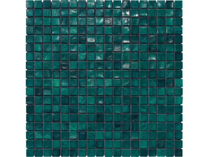 На изображении товар Sicis Стеклянная мозаика Murano Smalto Aquamarine 4 chips size 15x15 mm sheet-size 295x295 mm от официального представителя в Москве