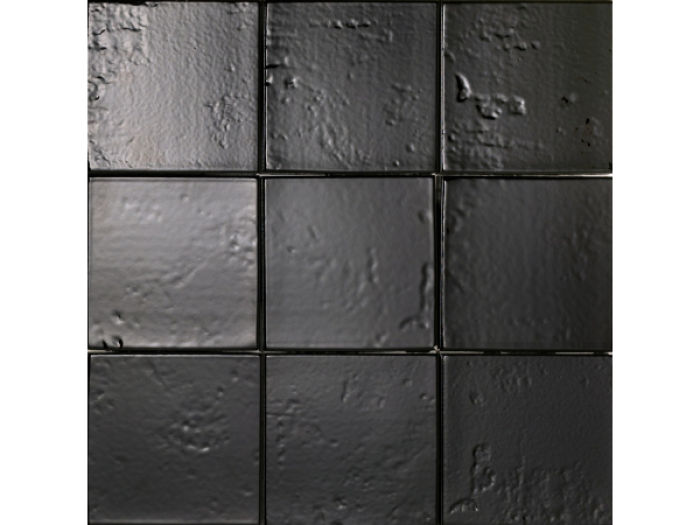 На изображении товар Sartoria Керамическая плитка Artigiana I Quadrati 10 Nero Glossy 11x11 от официального представителя в Москве